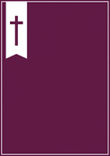 Silhouette de croix sur fond violet profond